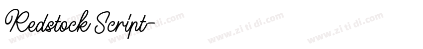 Redstock Script字体转换